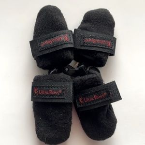 Ultra Paws Indoor Dog Boots Fleece Black Size XXS